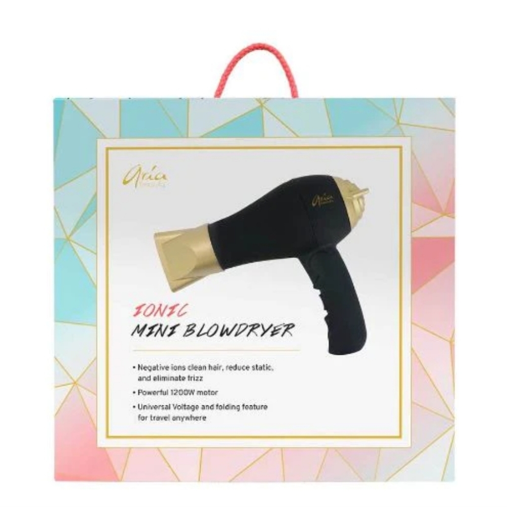 NIB Aria Beauty Ionic MINI Blow Dryer